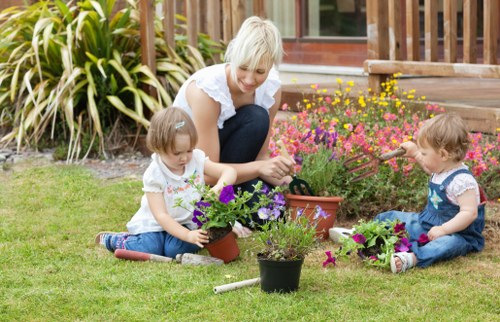 Garden maintenance including pruning and lawn care in Brompton